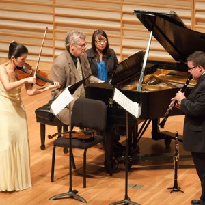 In recital William Wolfram, pianist, and Richard Hawkins, clarinetist. Photo by Lori Deemer.